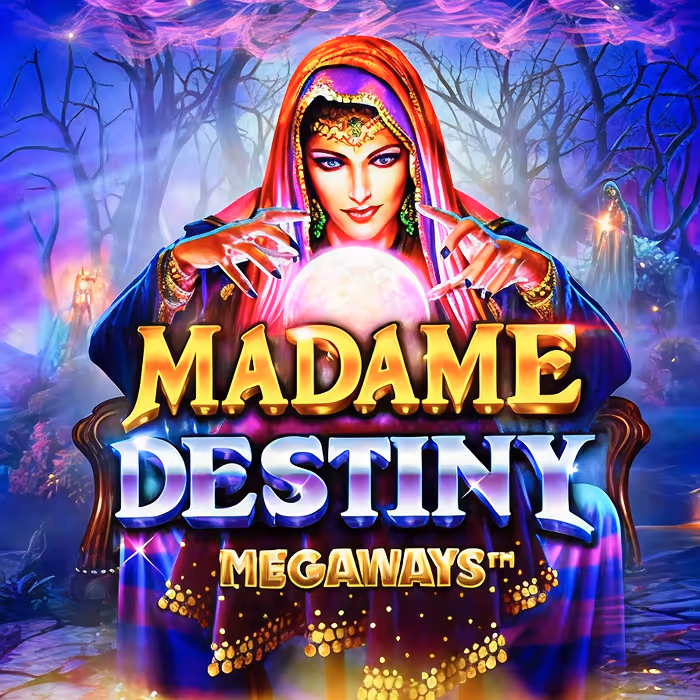 Madame Destiny ταρώ κουλοχέρης που αποκαλύπτει κρυστάλλινη σφαίρα